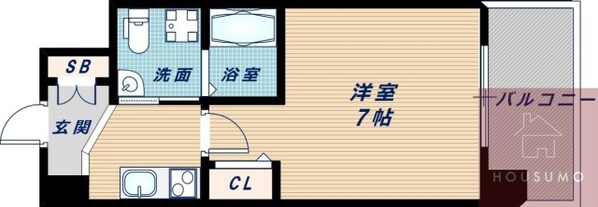 セレニテ江坂ルフレの物件間取画像